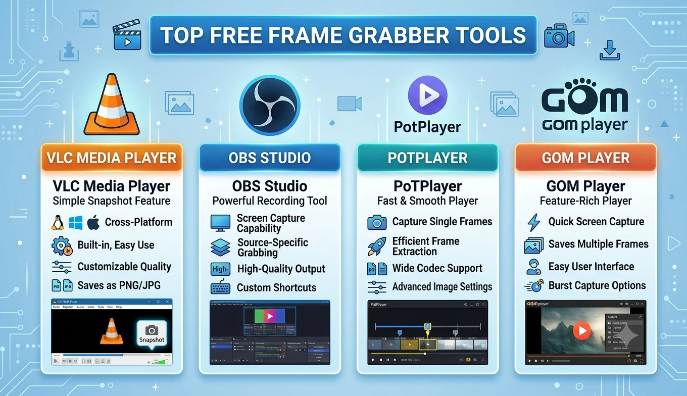 7 Best Free Frame Grabber Tools in 2026