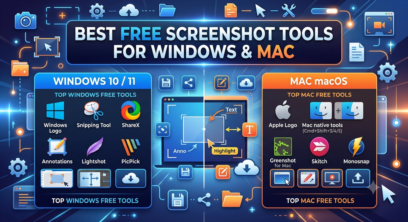 Best Free Screenshot Tools for Windows and Mac (2026)