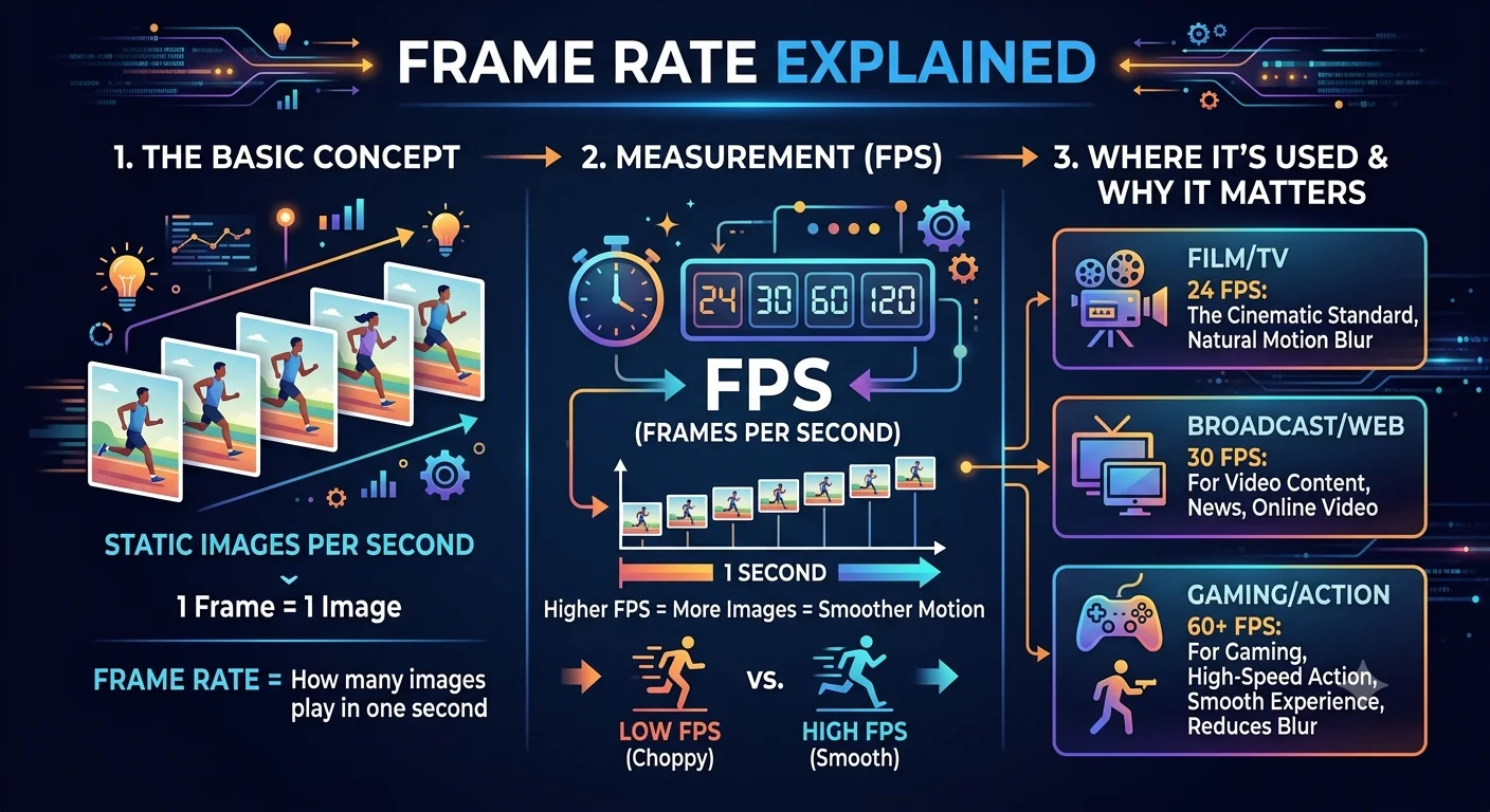 Frame Rate Explained: 24fps vs 30fps vs 60fps