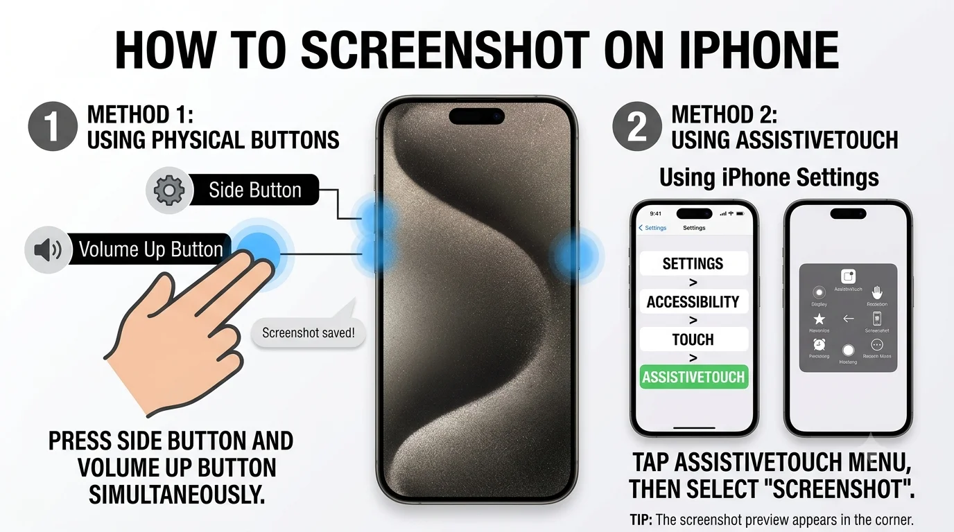 How to Screenshot on iPhone (All iOS Versions)