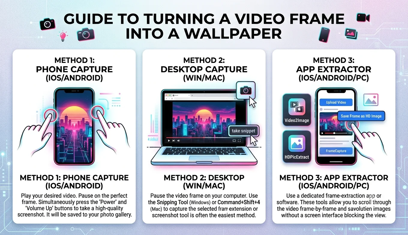 How to Turn a Video Frame Into a Wallpaper