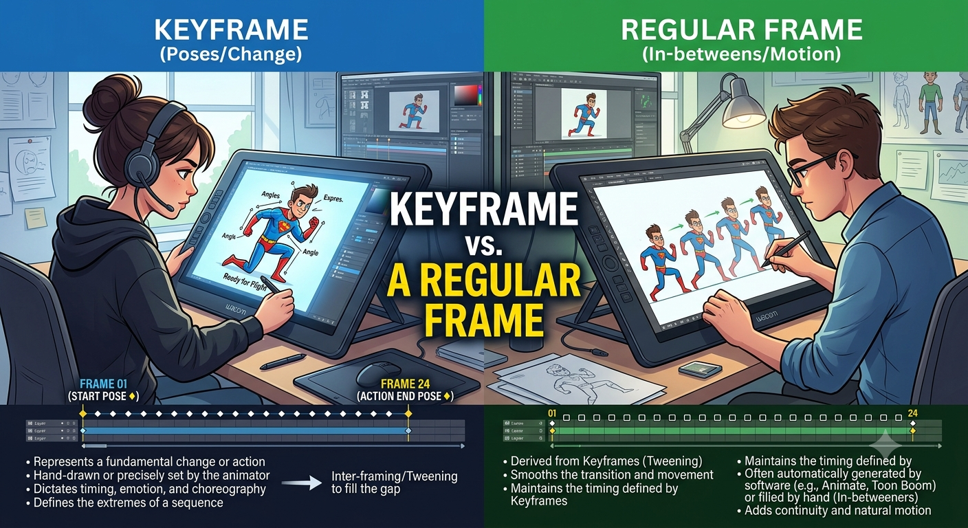 Keyframe vs a Regular Frame