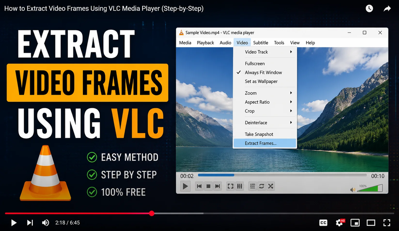 How to Extract Video Frames Using VLC Media Player